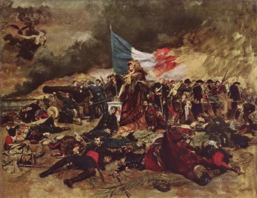  Ernest Pintura Art%c3%adstica - El asedio de París 1870 militar Jean Louis Ernest Meissonier Ernest Meissonier Académico Guerra Militar